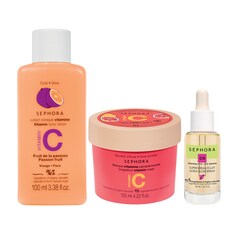 Glowing skin Vit C bundle GLOWING+GLOW SERUM+GLOW FACE AND BODY, SEPHORA COLLECTION